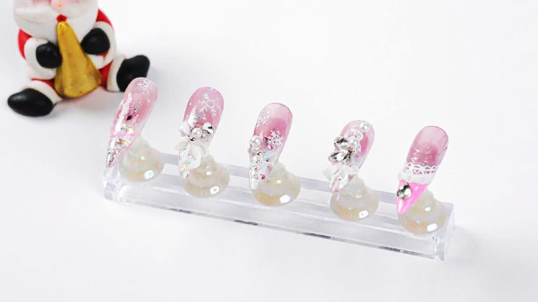 圣诞雪花爆闪美甲教程｜bulingbuling超美